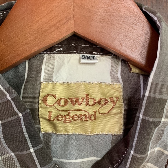 Western Cut Dress Shirt 2x-Tall - Picture 3 of 5